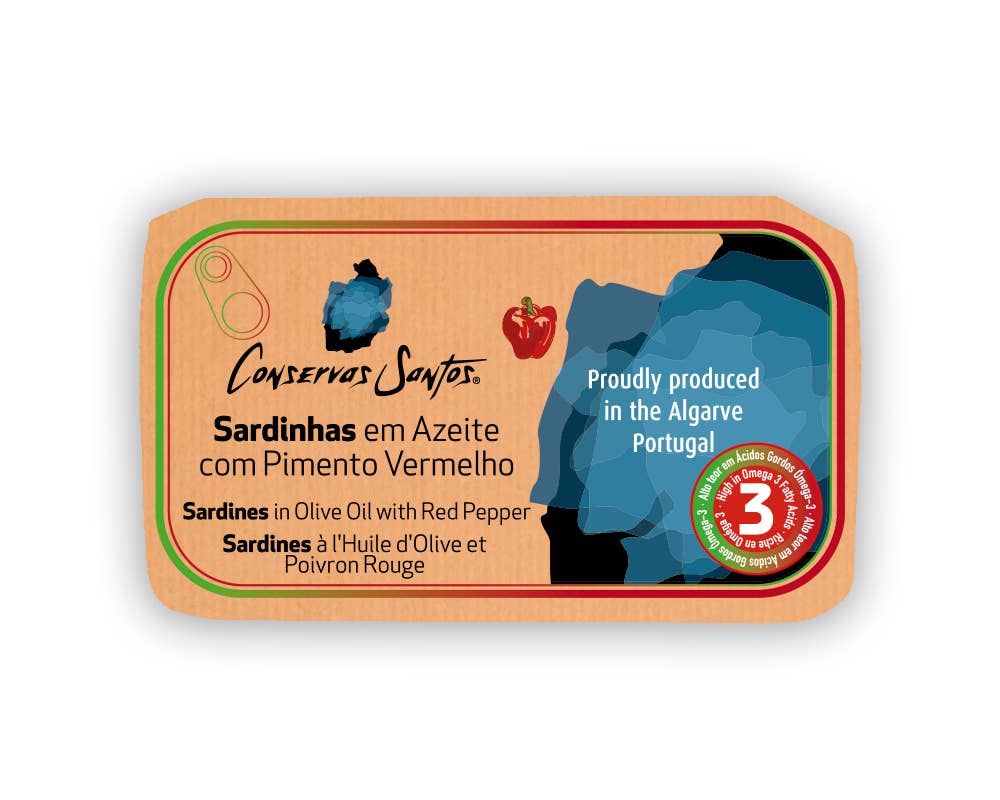 Sardinės alyvuogių aliejuje su paprikomis - Santos