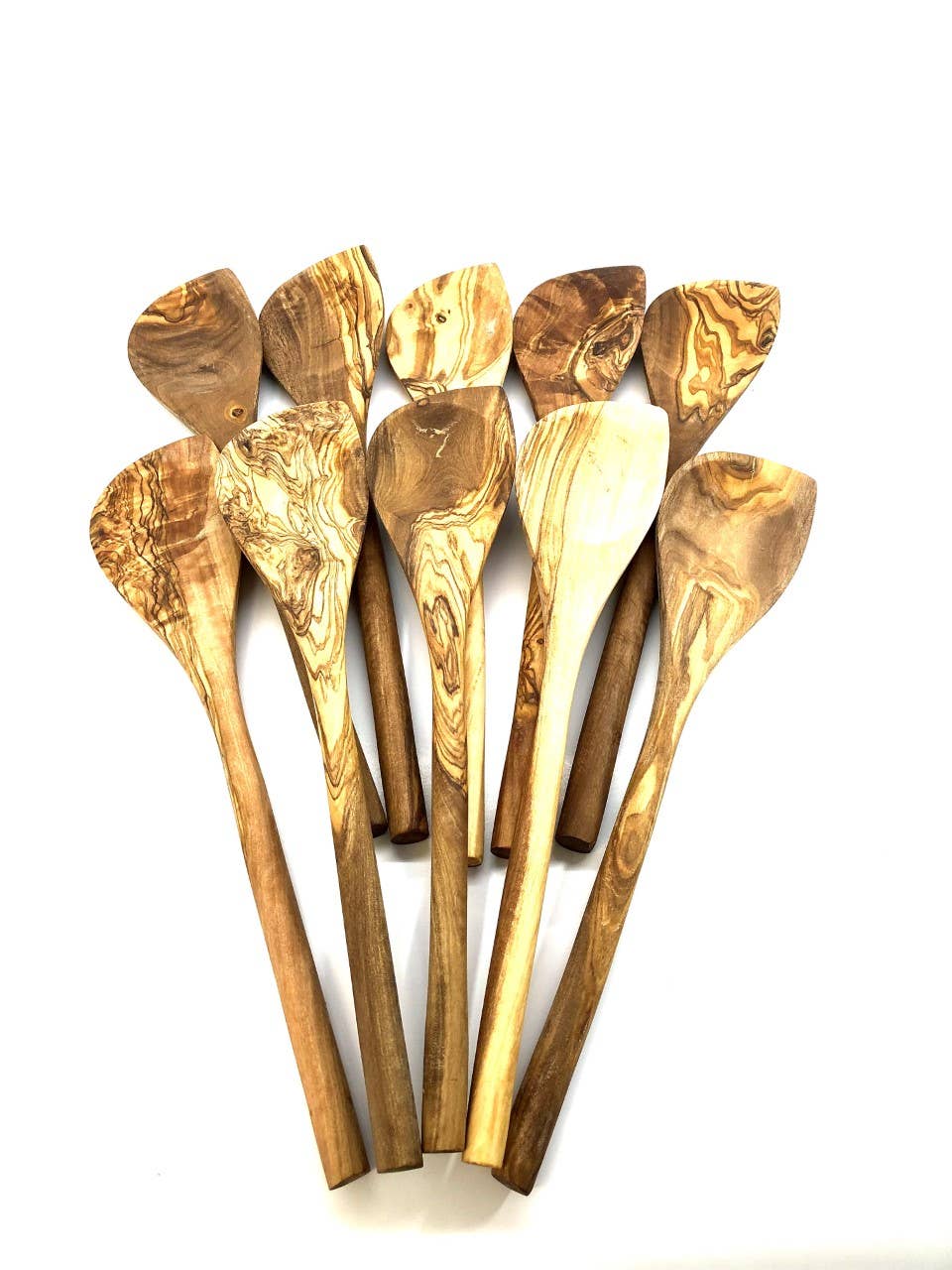 Kampinis šaukštas pagamintas iš alyvmedžio 30cm