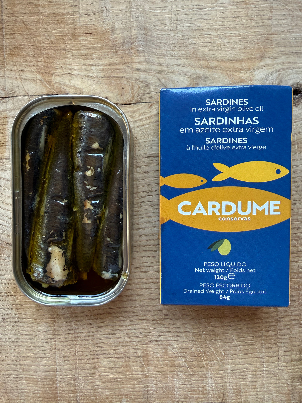 Sardinės ypač tyrame alyvuogių aliejuje | Cardume Conservas Cardume