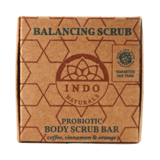 BALANCING SCRUB: Kūno prausiklis – probiotinis muilo gabalėlis