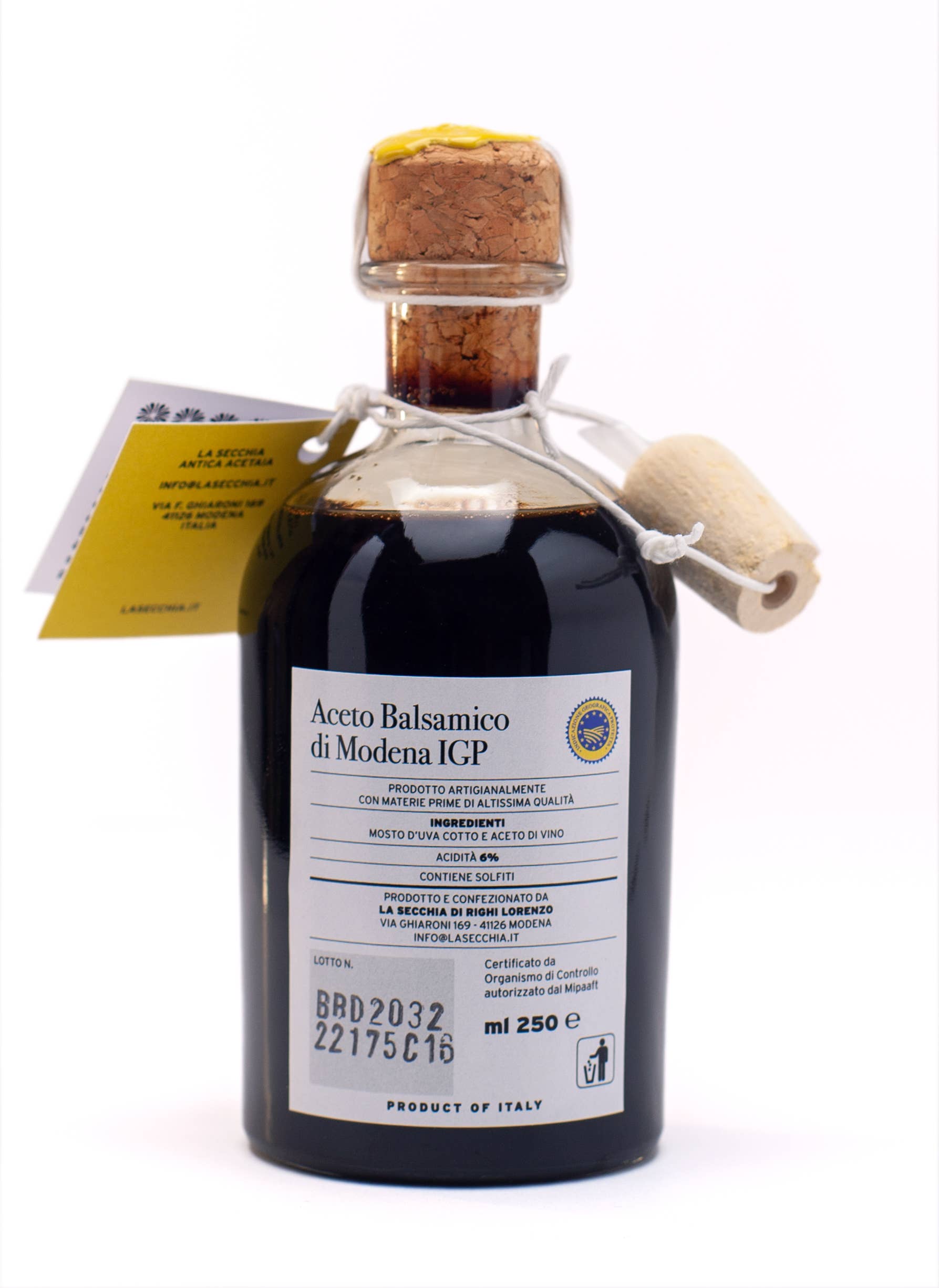 Tradicinis MODENOS balzaminis actas SGN 4 žvaigždutės | La Secchia Antica