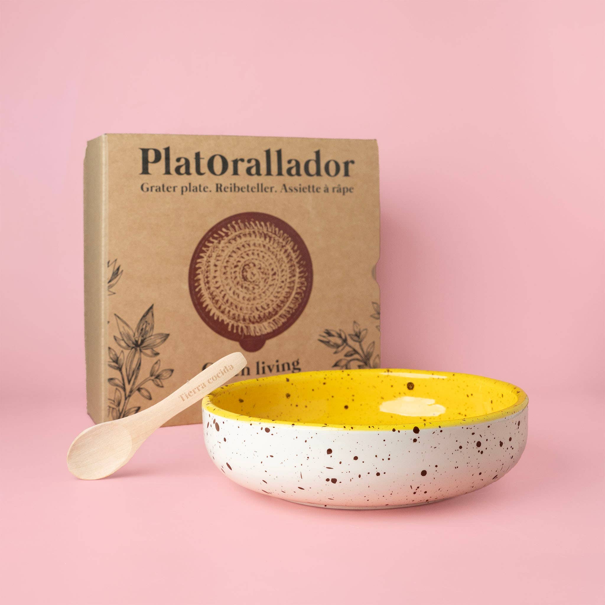 Didelė keraminė tarkavimo lėkštė + NEMOKAMAS šaukštas / CINAMONAS