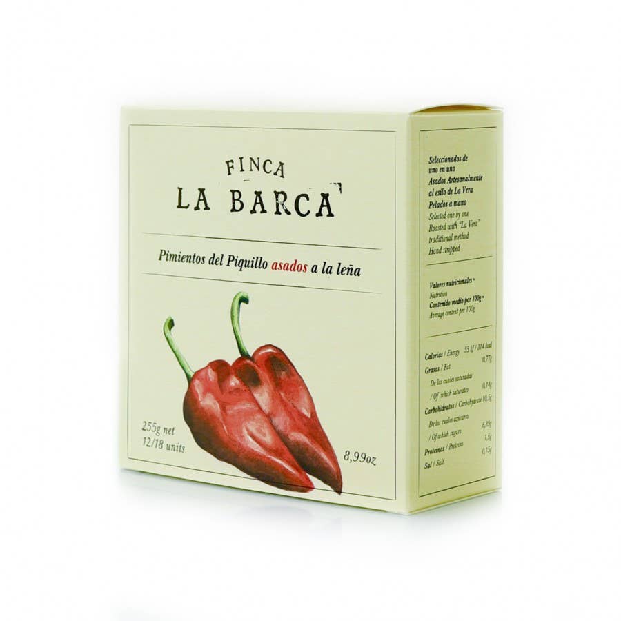 Pimientos del Piquillos asados a la leña 255g Finca La Barca