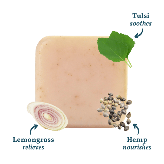 AJURVEDOS PRIEMONĖ: Kūno ir rankų prausiklis – probiotinis muilo gabalėlis