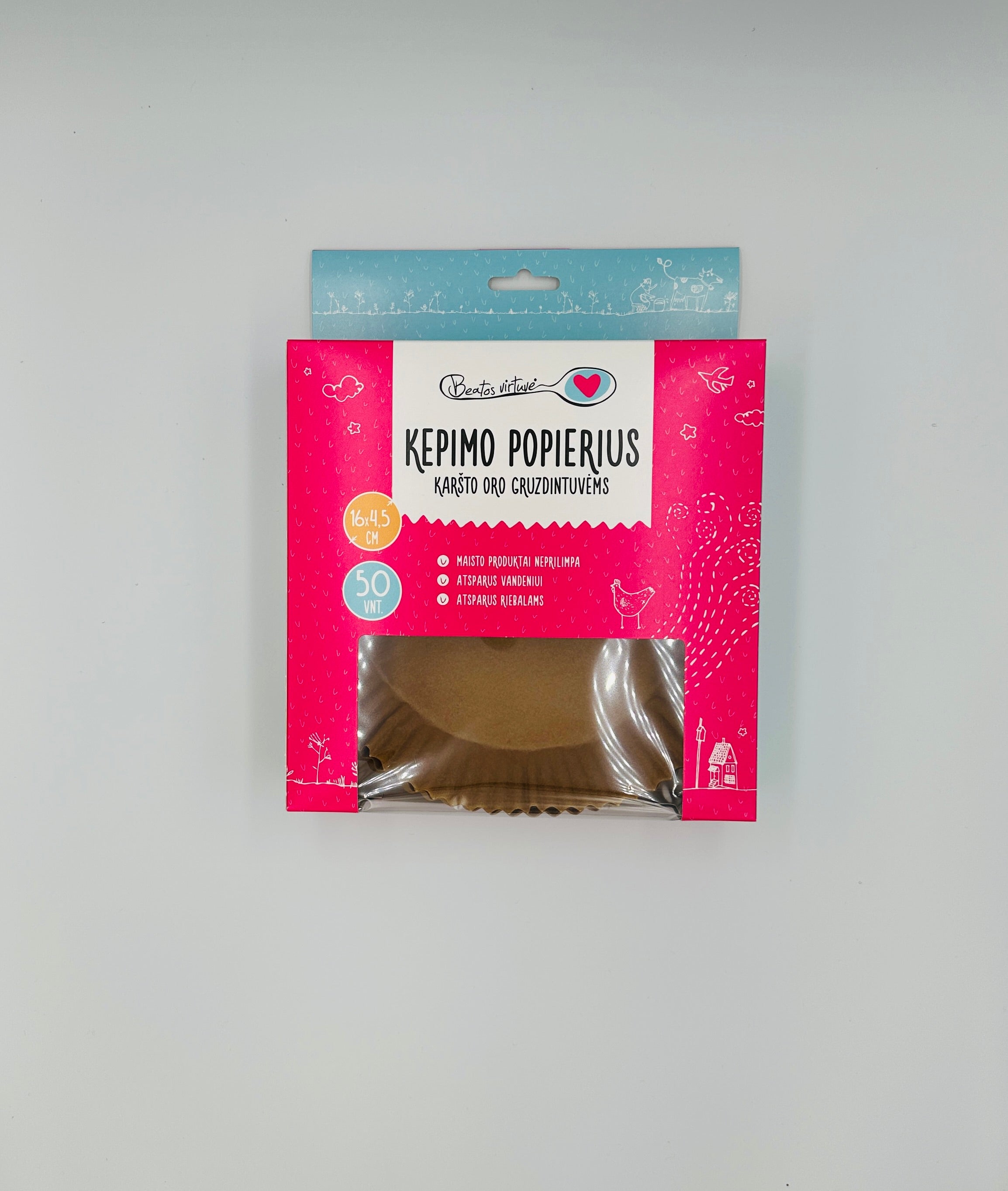 Beatos Virtuvė kepimo popierius karšto oro gruzdintuvėms (air fryer liners)