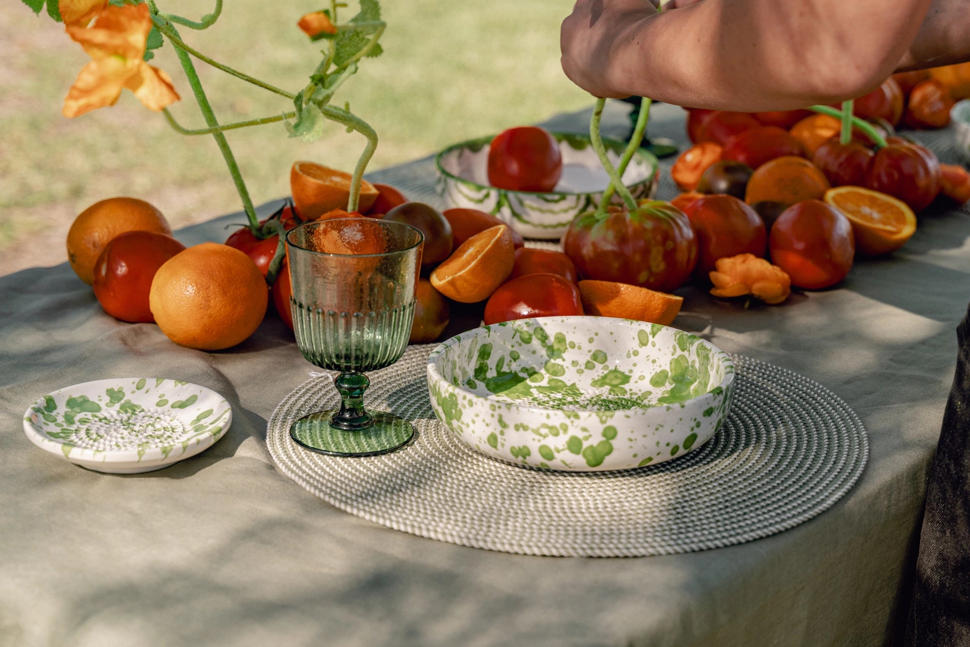 Maža keraminė tarkavimo lėkštutė / Samanos