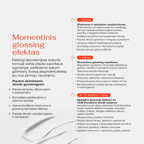 CLM maitinamoji plaukų kaukė ULTRA GLOSSING, 200 ml Beatos.lt