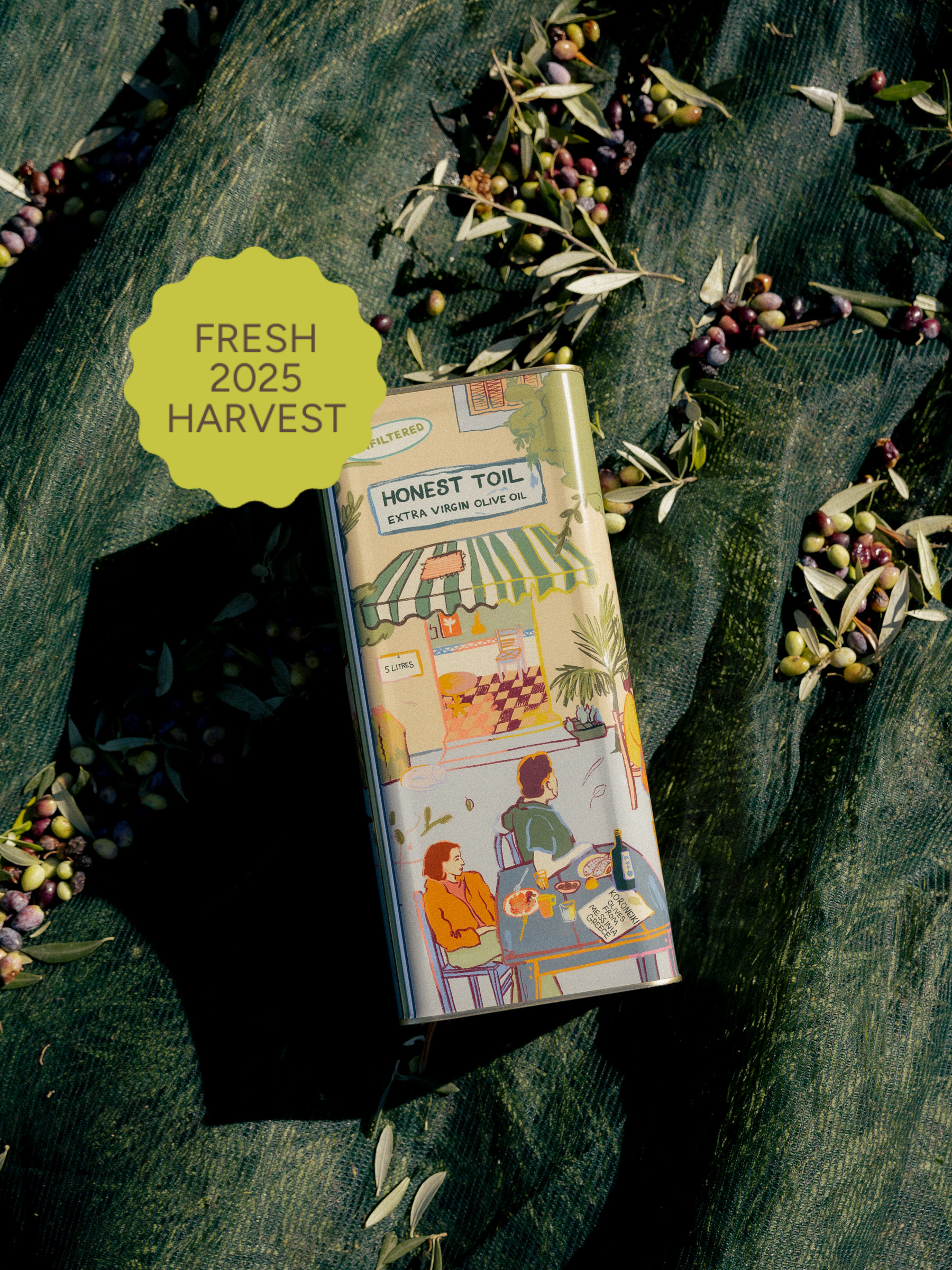 Švelnus, aromatingas, nedidelės partijos 🌿 ypač tyras alyvuogių aliejus, 5 litrų skardinė