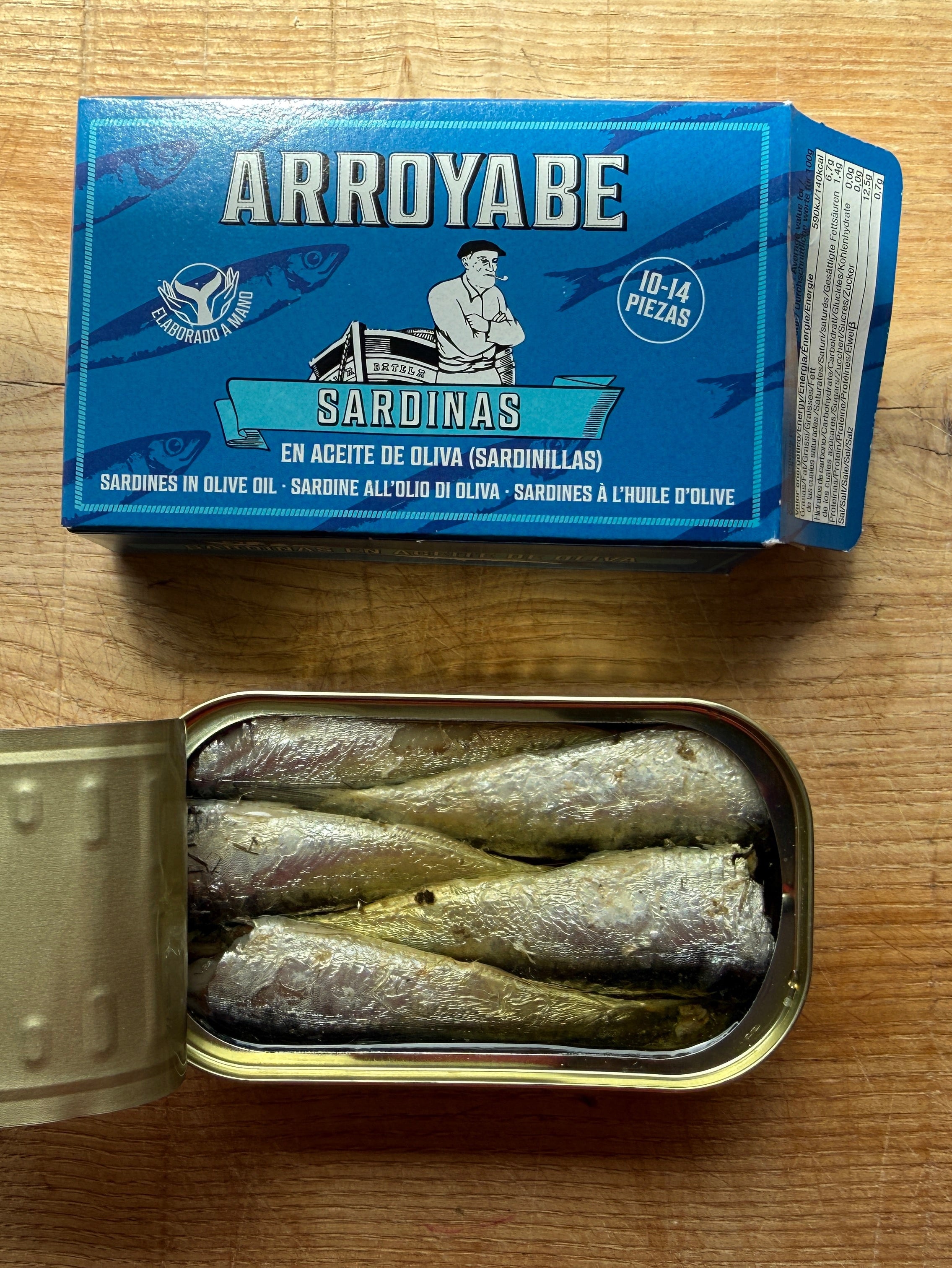 Mažos sardinės alyvuogių aliejuje | Arroyabe Arroyabe