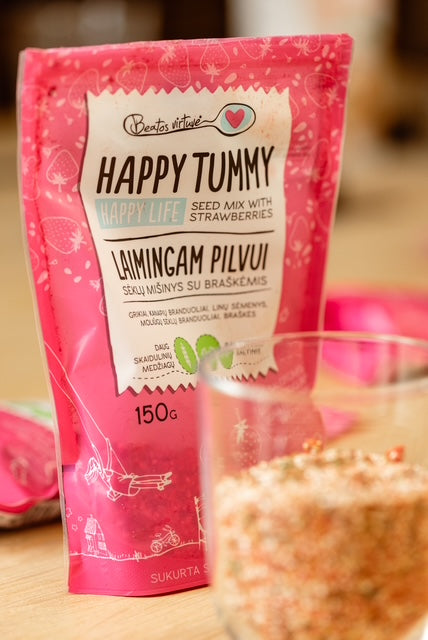 "Beatos virtuvė" Sėklų mišinys su braškemis "Laimingam Pilvui” 150g