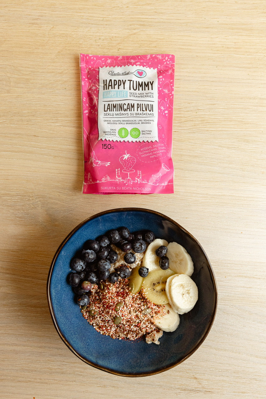 "Beatos virtuvė" Sėklų mišinys su braškemis "Laimingam Pilvui” 150g
