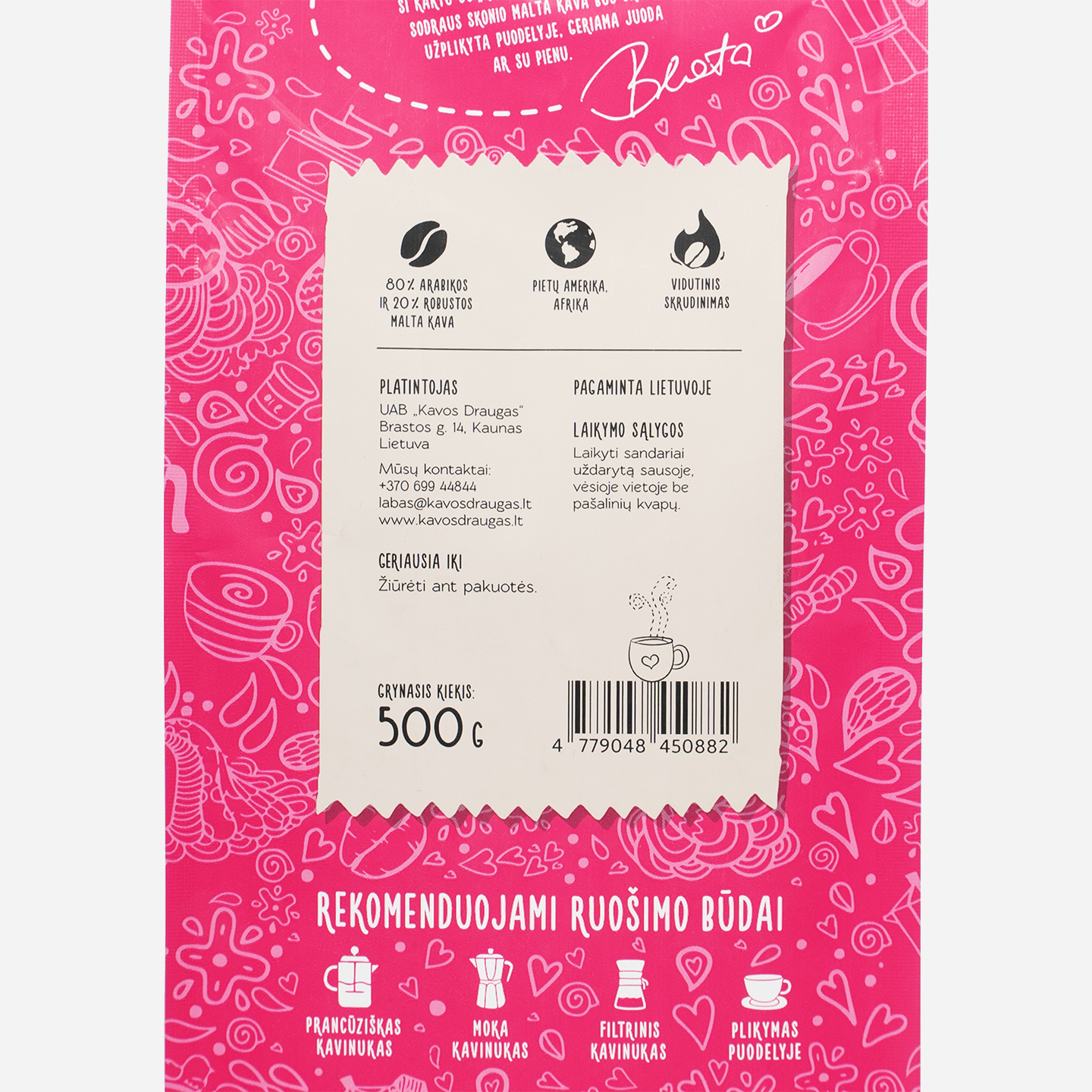 Malta kava BEATOS VIRTUVĖ, 500 g