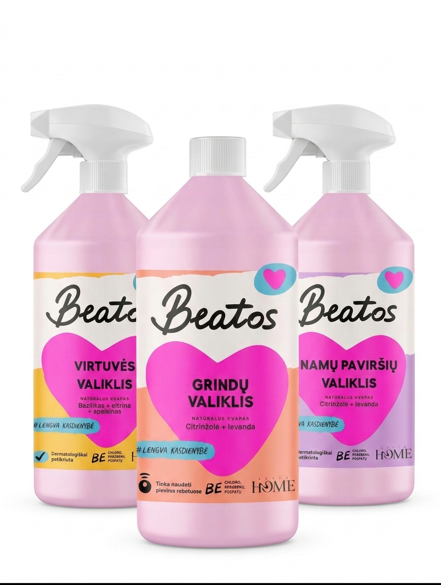 3 valiklių rinkinys „Švarūs namai“