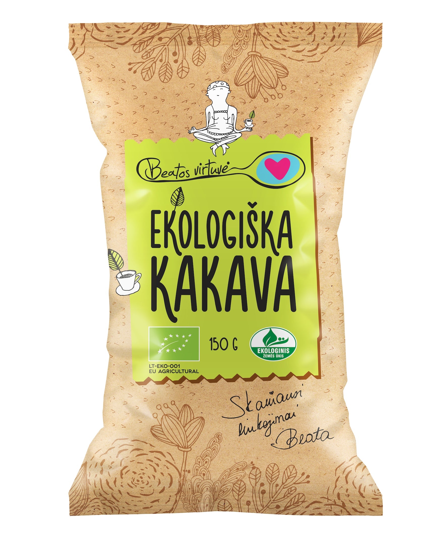 Ekologiška kakava 99,9% BEATOS VIRTUVĖ, 150 g