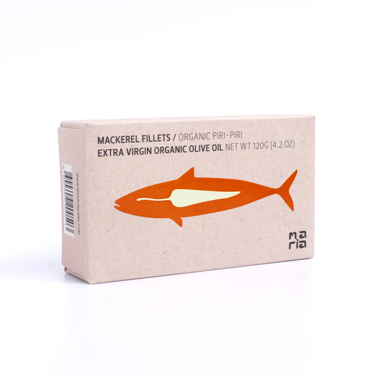 Skumbrės filė ekologiškame pirmo spaudimo alyvuogių aliejuje su čili (BIO) | Maria Organic