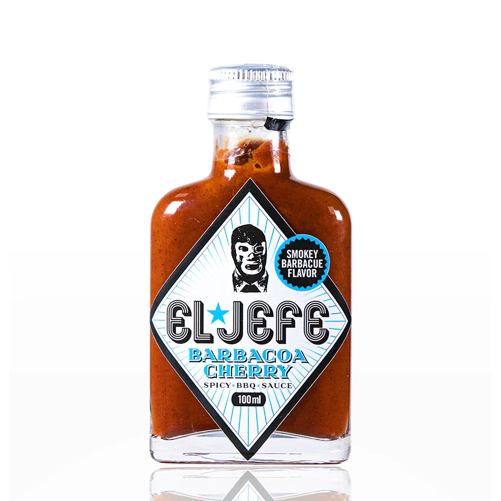 Dūminis BBQ padažas su vyšniomis (vidutinio aštrumo) - 100 ml | El Jefe