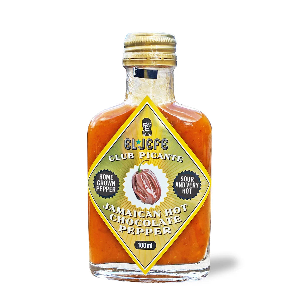 Labai aštrus jamaikietiškas šokoladinių pipirų padažas - 100 ml | El Jefe