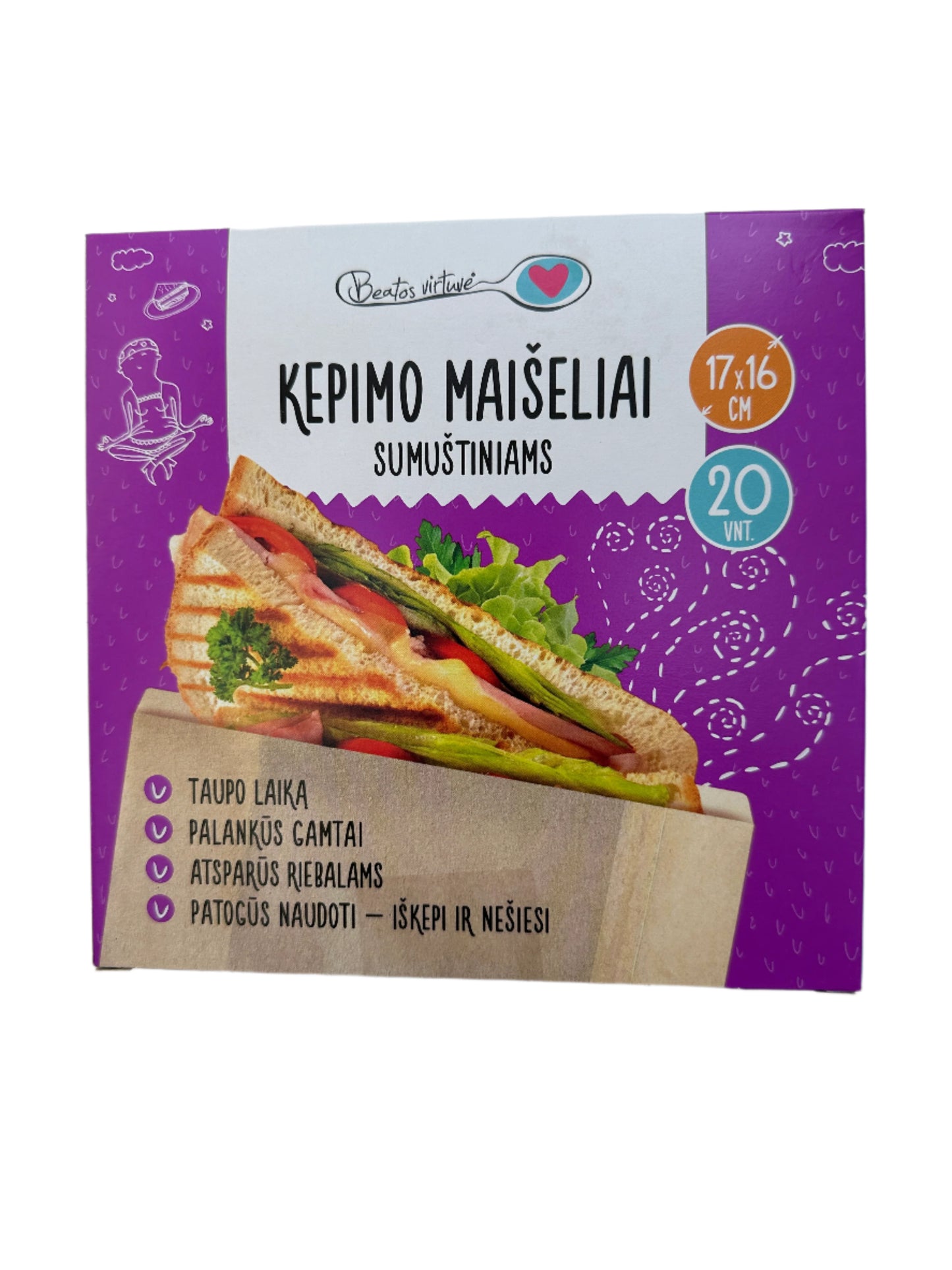 Beatos Virtuvė Kepimo Maišeliai (sumuštiniams)