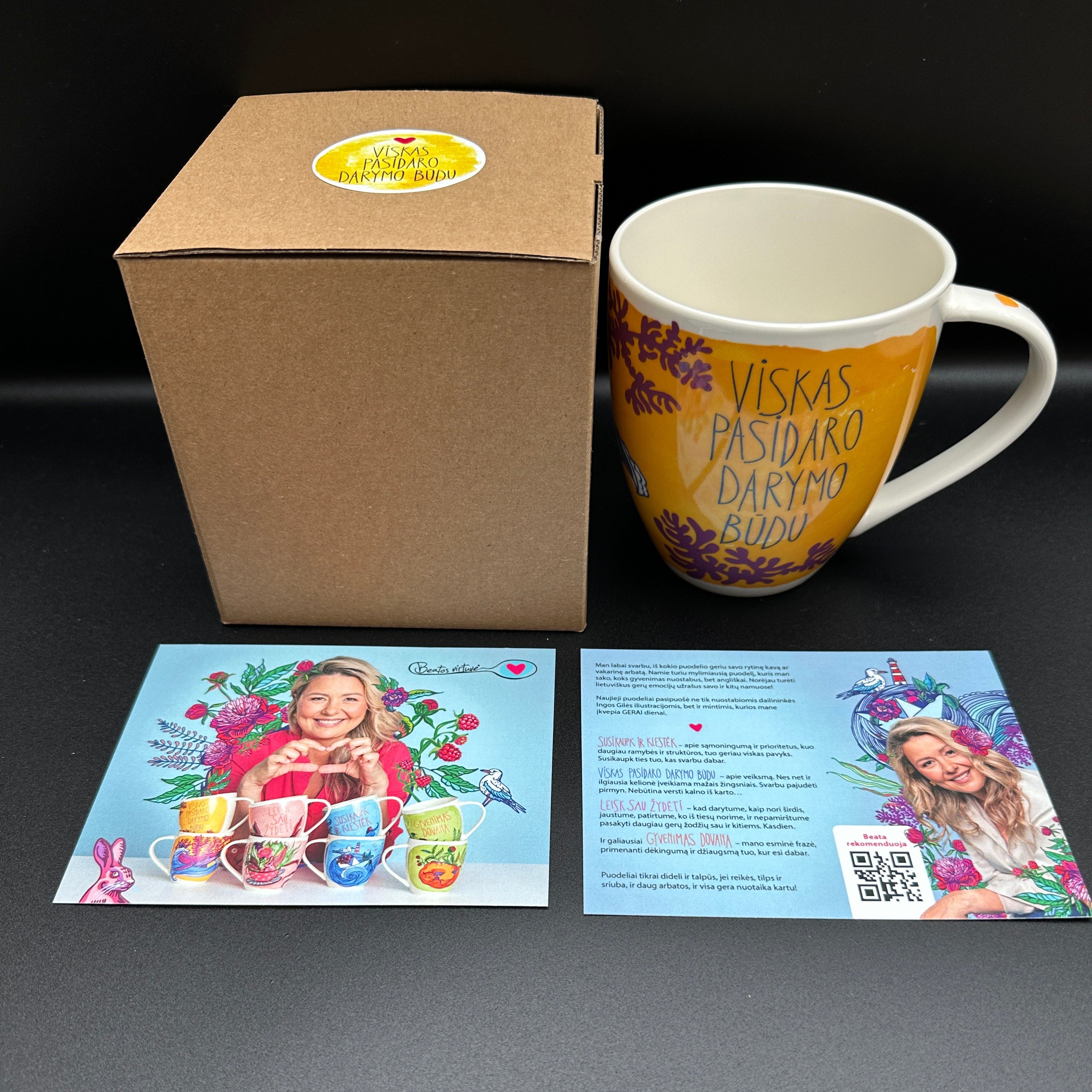 Puodelis VISKAS PASIDARO DARYMO BŪDU