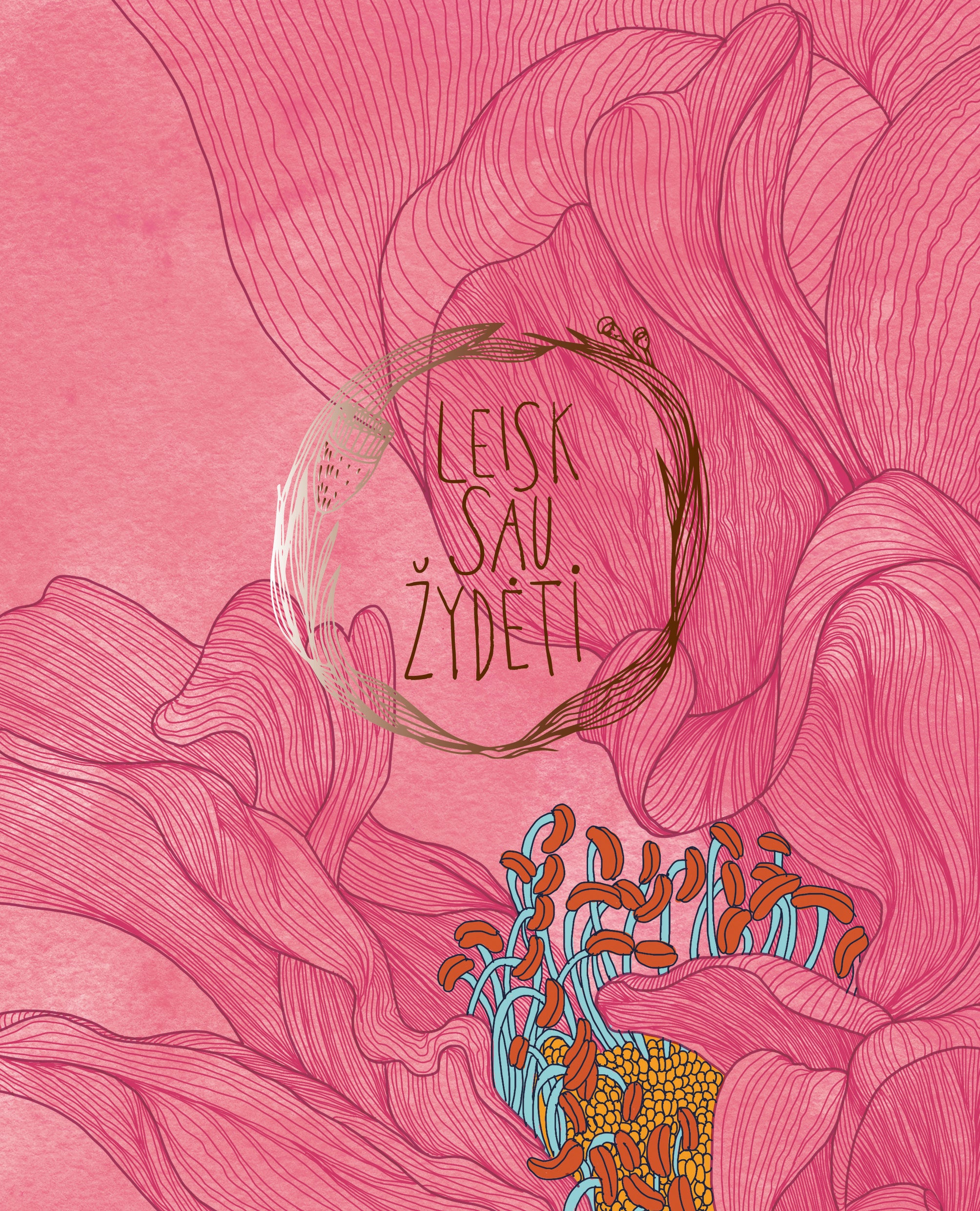 Užrašų knygelė su Ingos Gilės grafika, lygiai atsiveriantis įrišimas