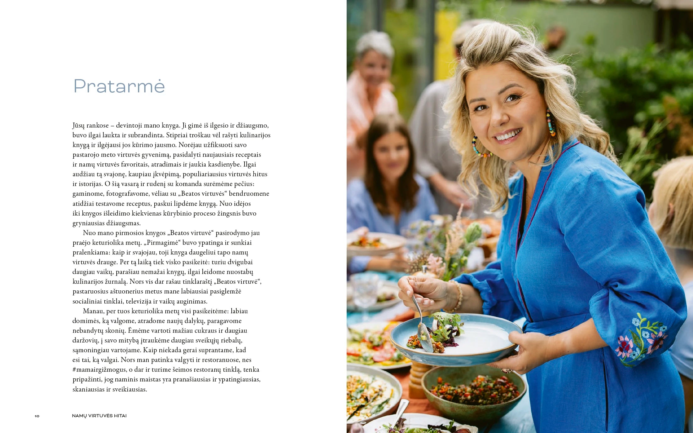 Beatos Nicholson knyga "Namų virtuvės hitai" su "Gyvenimas dovana' dovanų pakavimo popierius