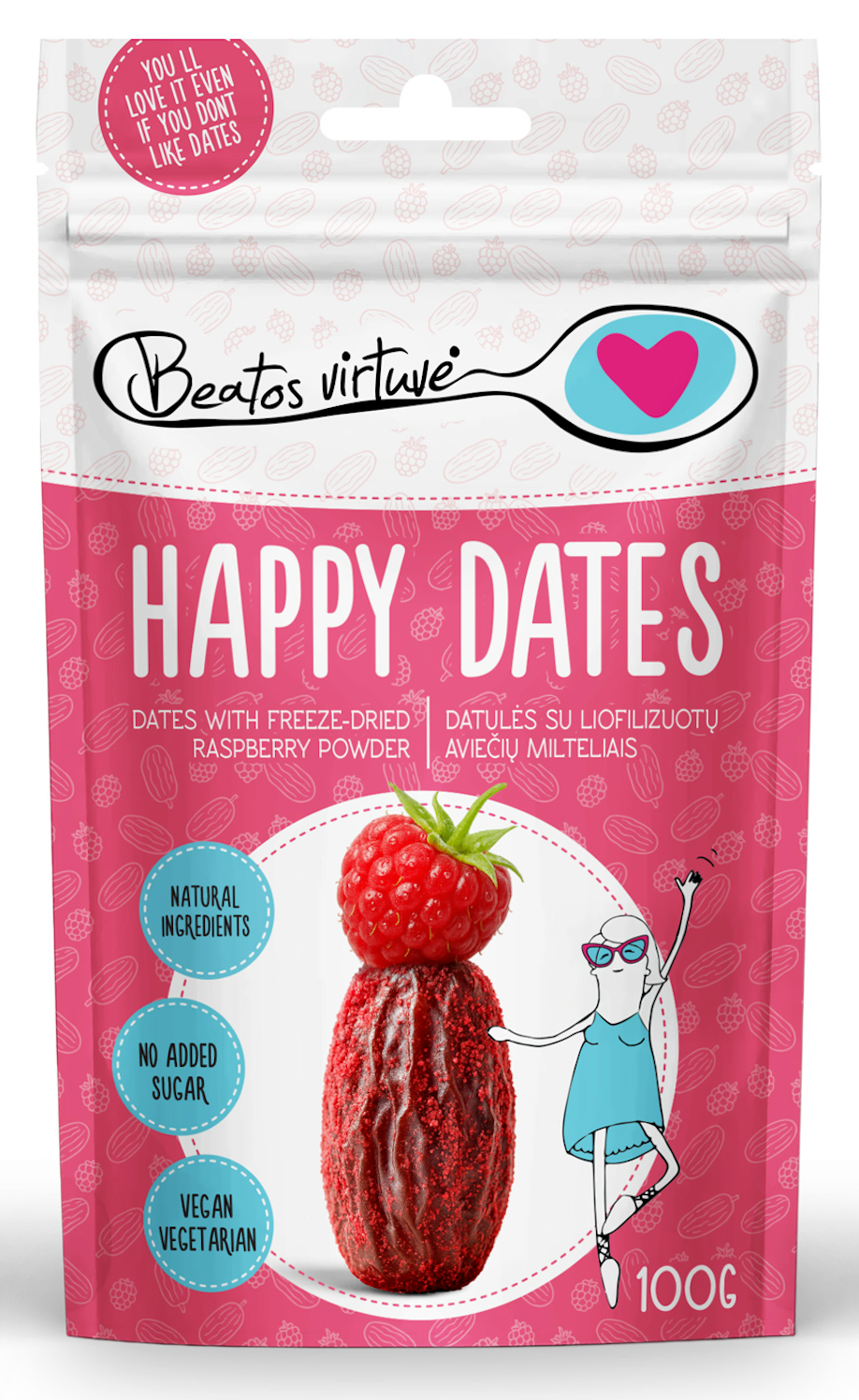 Happy Dates su avietėmis