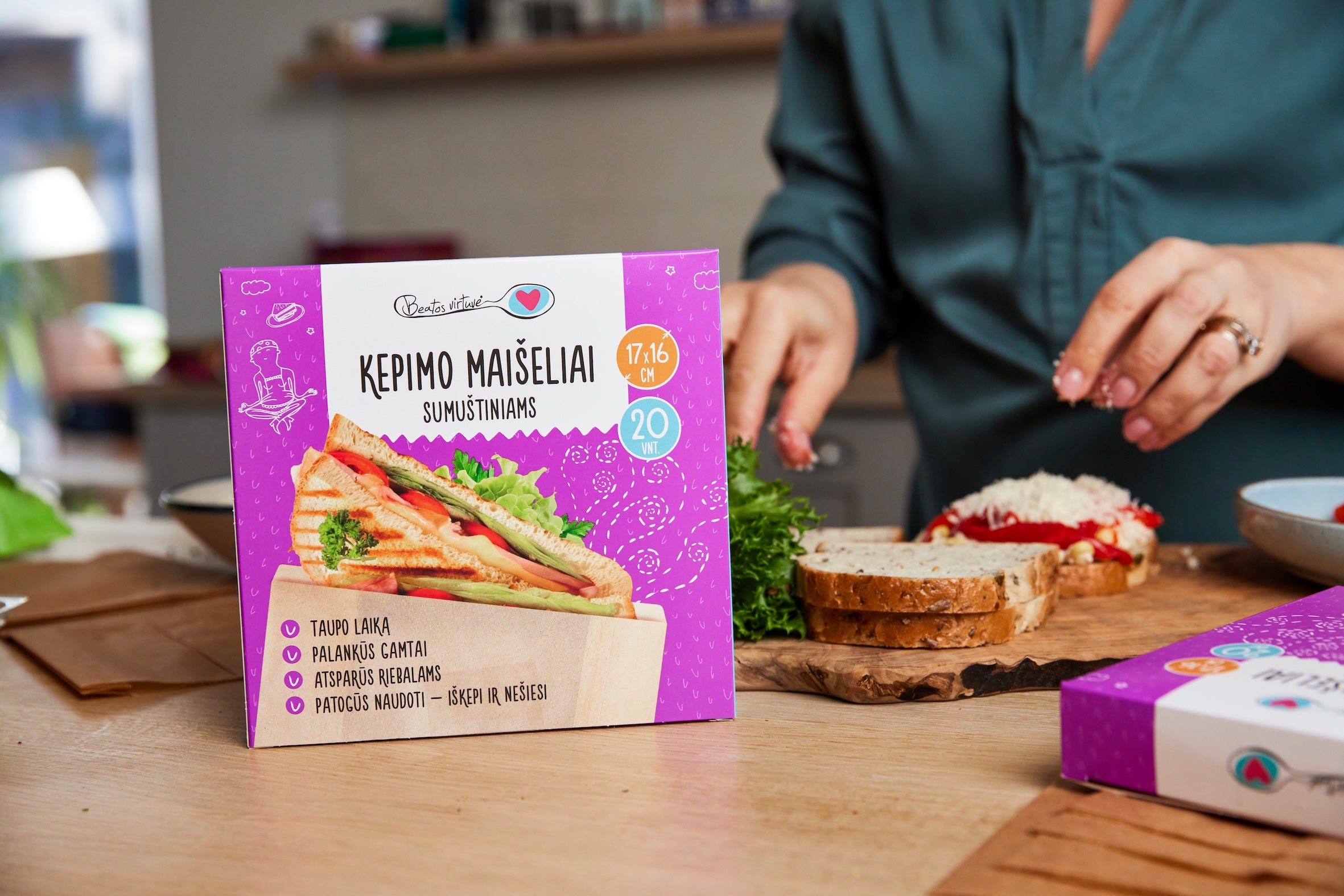 Beatos Virtuvė Kepimo Maišeliai (sumuštiniams)