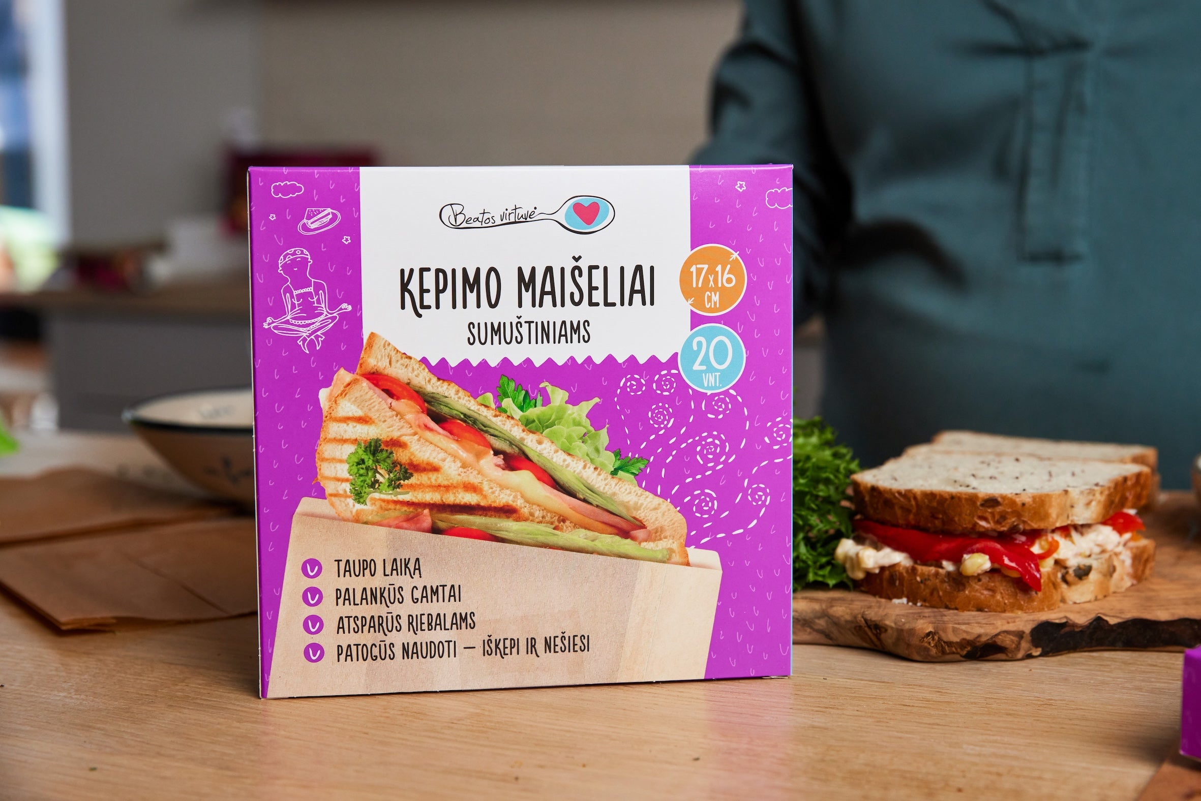 Beatos Virtuvė Kepimo Maišeliai (sumuštiniams)