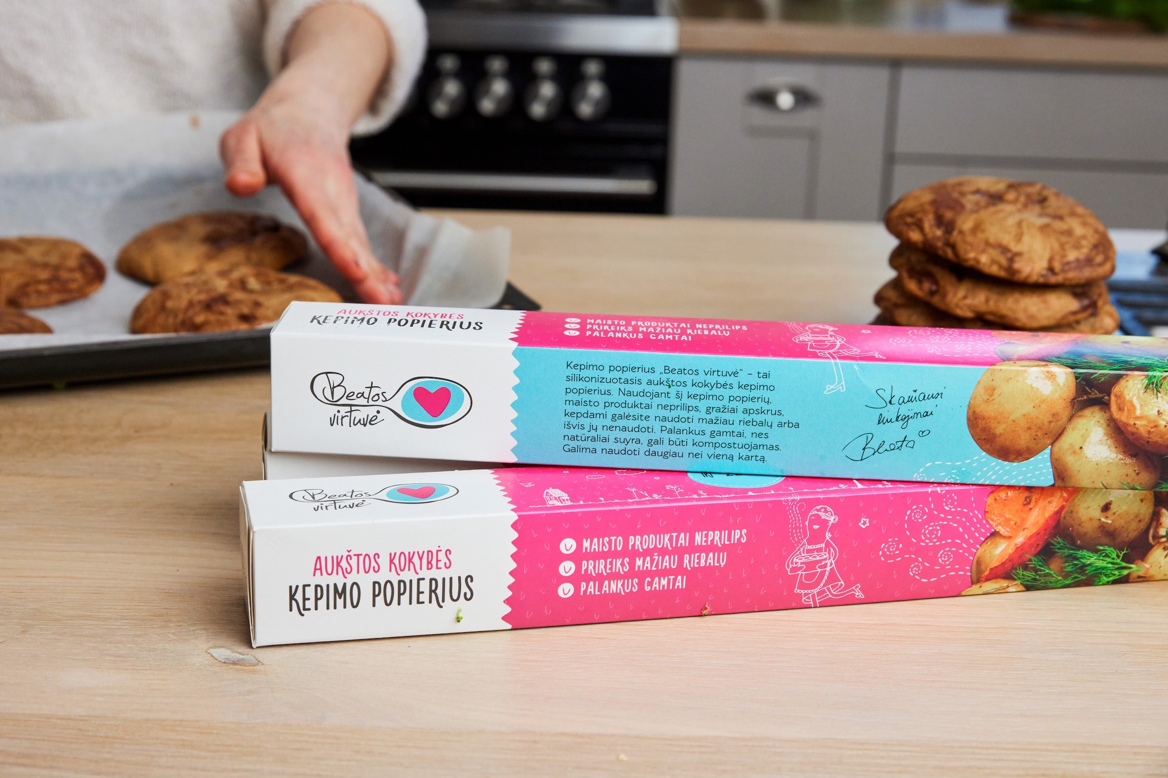 Beatos Virtuvė aukštos kokybės Kepimo Poperius