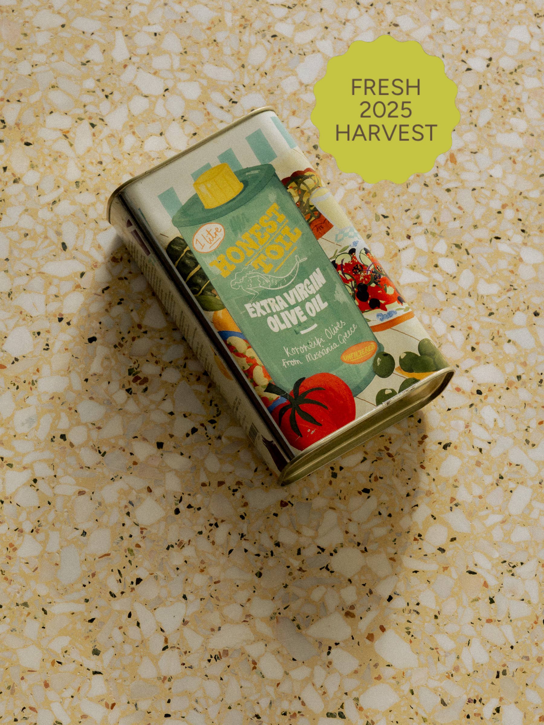 Švelnus, aromatingas, nedidelės partijos 🌿 nefiltruotas ypač tyras alyvuogių aliejus, 1 litro skardinė