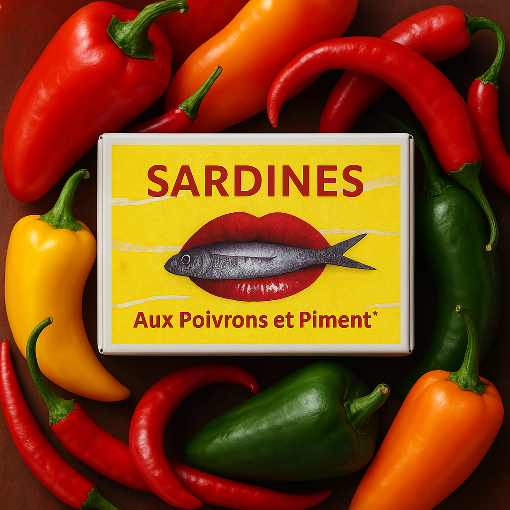 Sardinės su ekologiškomis paprikomis ir aitriaisiais pipirais 🌶️ | Captaine Nat – galinis vaizdas | Beata Nicholson