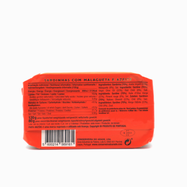 Sardinės su čili ir alyvuogių aliejumi | Papa Anzóis