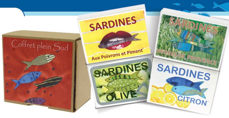 Sardinių kolekcija – dovanų dėžutė „Linkėjimai iš saulėtų Pietų“ – produkto nuotrauka | Beata Nicholson