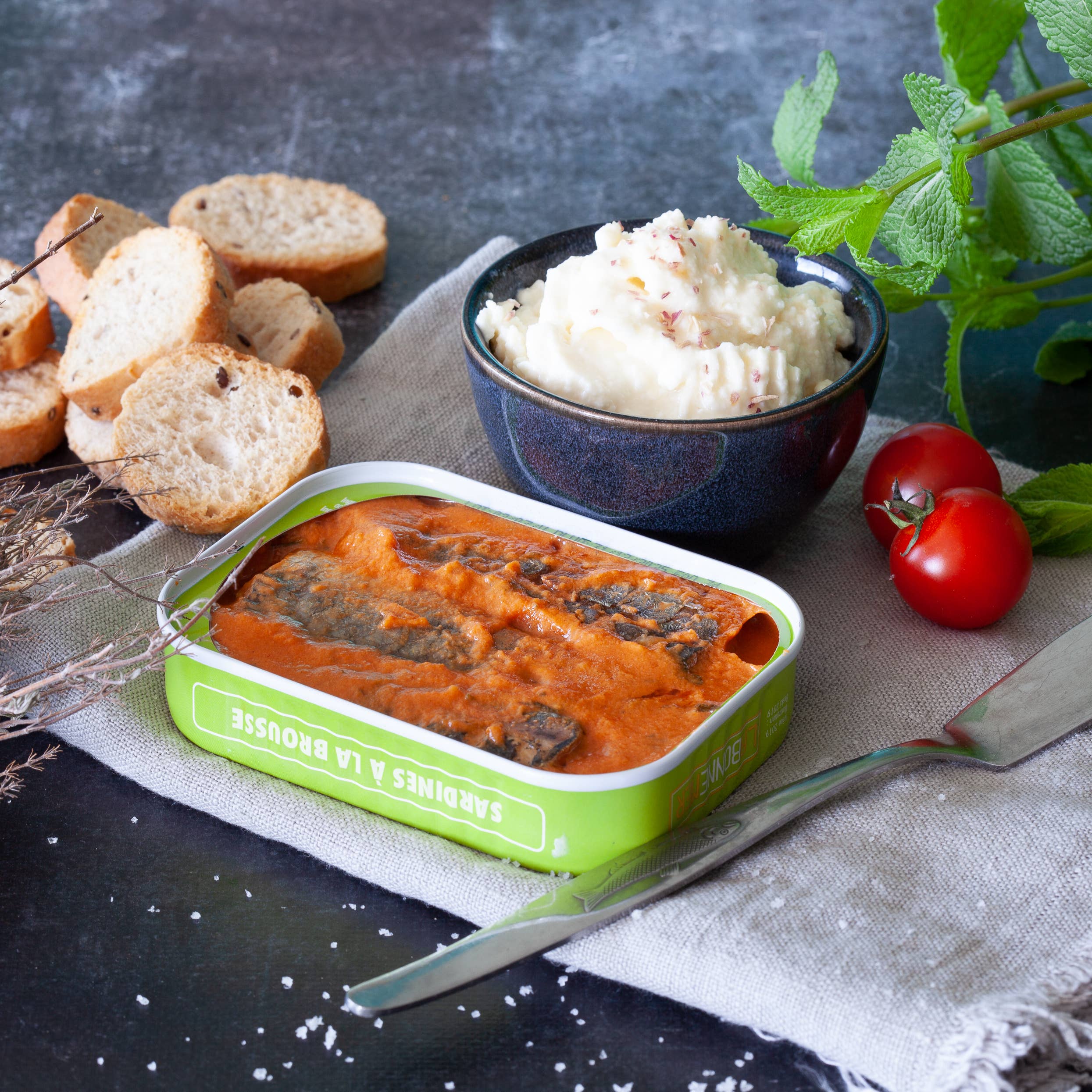 Sardinės su brousse sūriu | Ferrigno