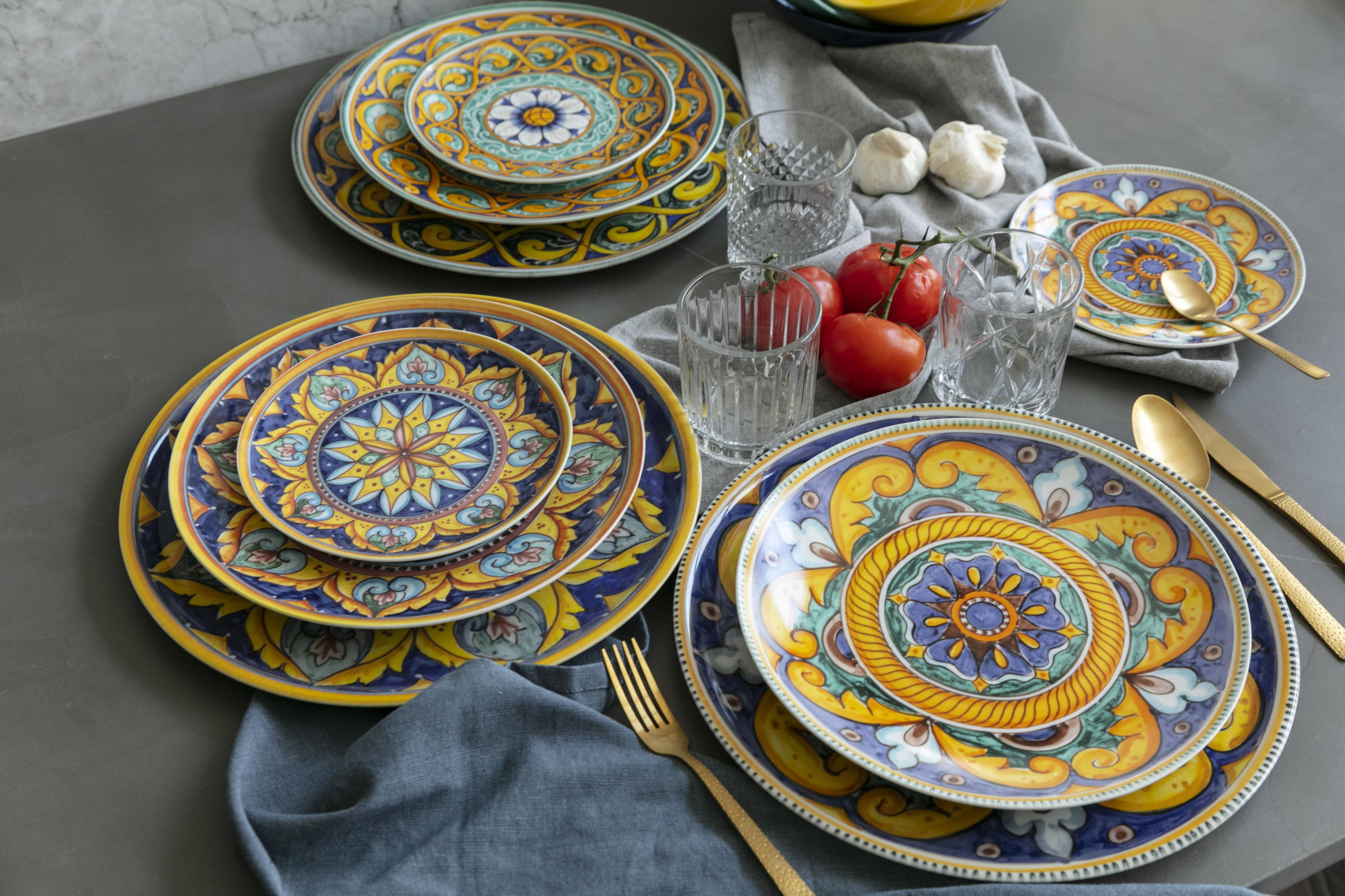 Scilla pizza/serving plate 33 cm, assorted (2 pcs) VdE Tivoli 1996