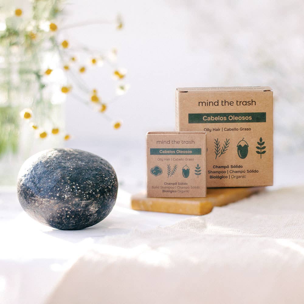 Solid Shampoo Oily Hair Travel Size – Mind The Trash – galinis vaizdas | Beata Nicholson