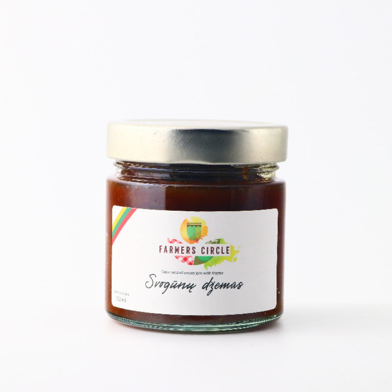 Karamelizuotų svogūnų džemas 212 ml