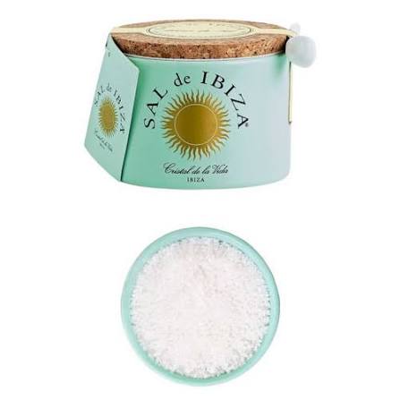 „SAL de IBIZA" Fleur de Sel jūros druskos žiedai – keramikiniame indelyje, 150 g SAL de IBIZA