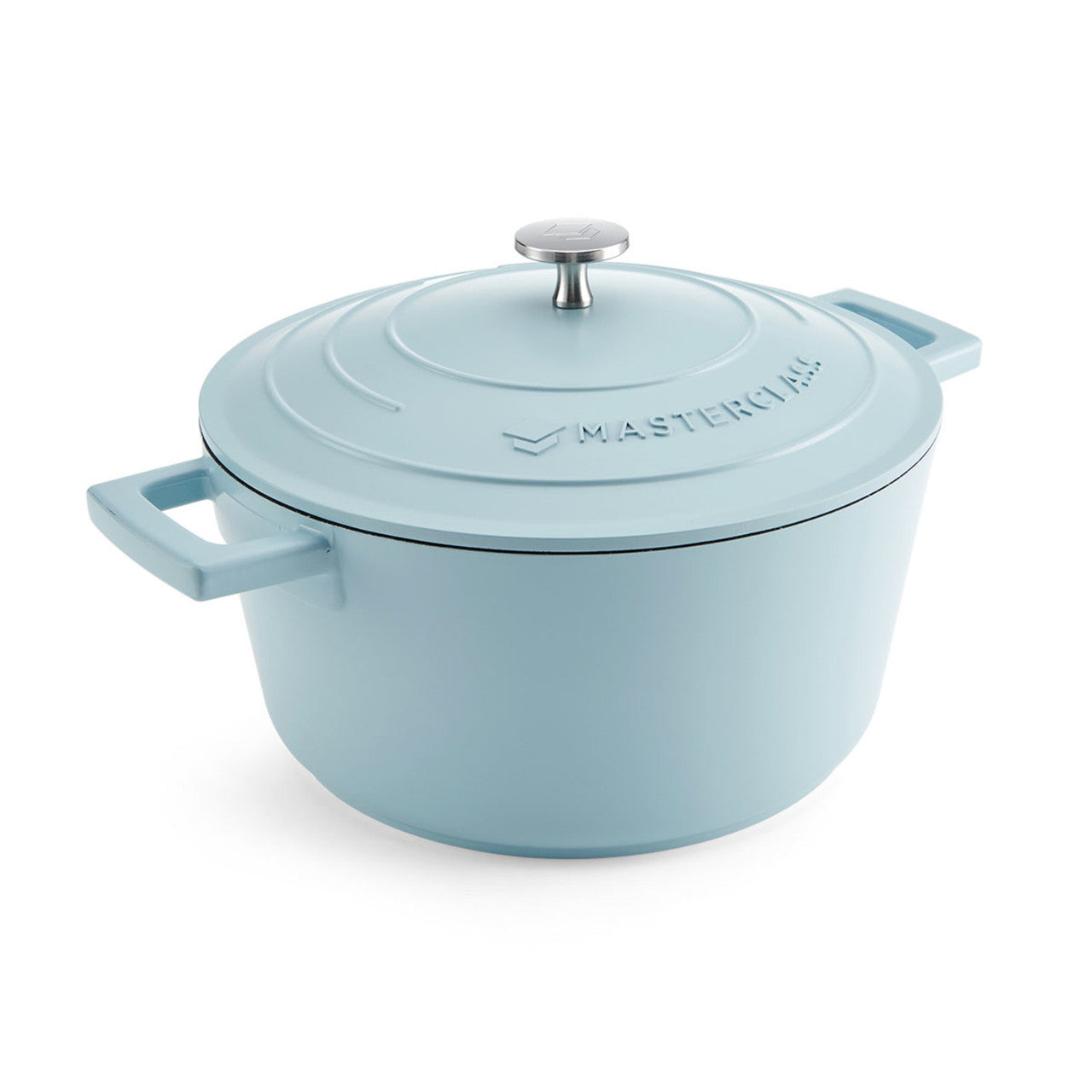 MasterClass Cast Aluminium Casserole Dish, 5L, Sky Blue