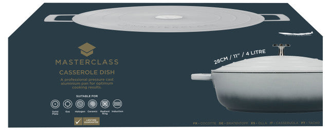 MasterClass 4Lraudona Aliuminis Puodas, 28cm, 4L