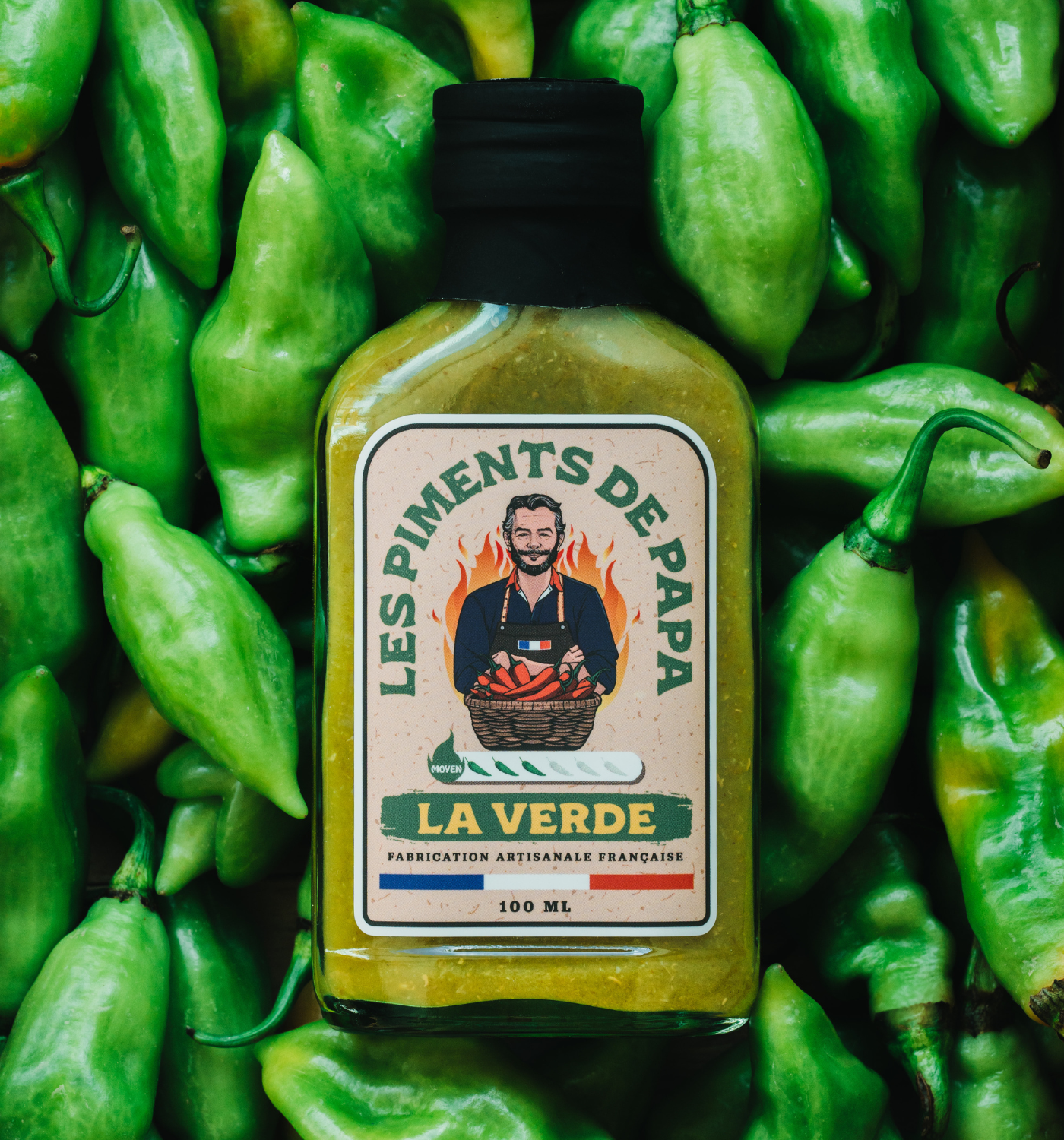Aštrus padažas „La Verde“, 100 ml, tarp žaliųjų pipirų | Beata Nicholson