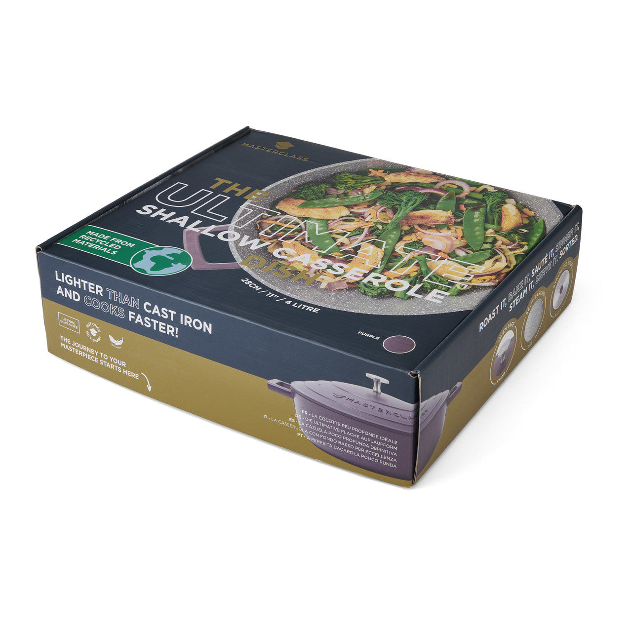 MasterClass 4L Violetinis Aliuminis Puodas, 28cm, 4L 28cm