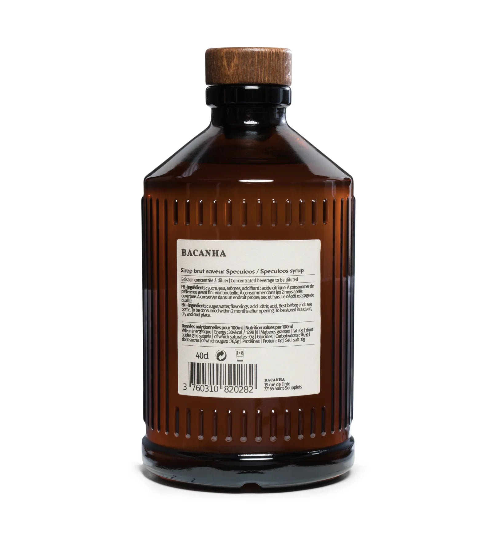 Natūralus Speculoos sausainių sirupas - 400 ml | Bacanha – detalės vaizdas | Beata Nicholson