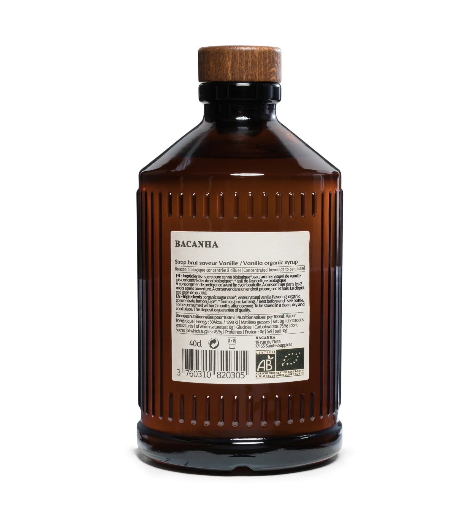 Natūralus vanilės sirupas - ekologiškas - 400 ml | Bacanha – stilizacijos vaizdas | Beata Nicholson