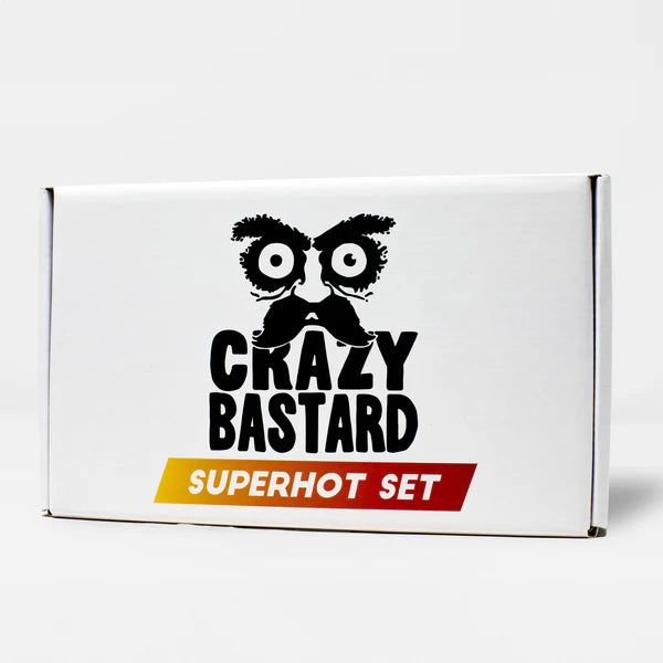 Trijų itin aštrių padažų rinkinys | Crazy Bastard Beatos.lt