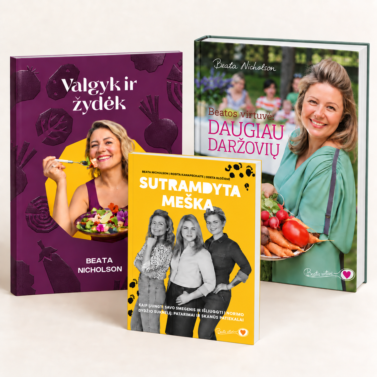 Trijų Beatos knygų rinkinys „Suvalgyk vaivorykštę“ Beatos.lt