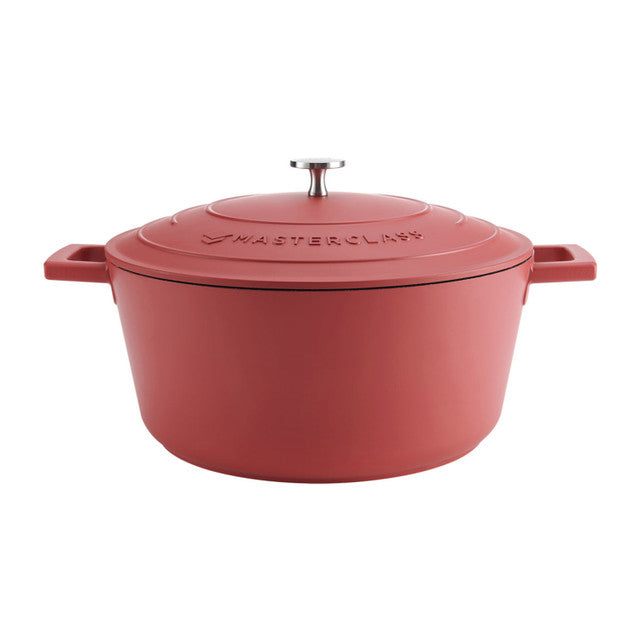 MasterClass Cast Aluminium Casserole Dish, 5L, Red