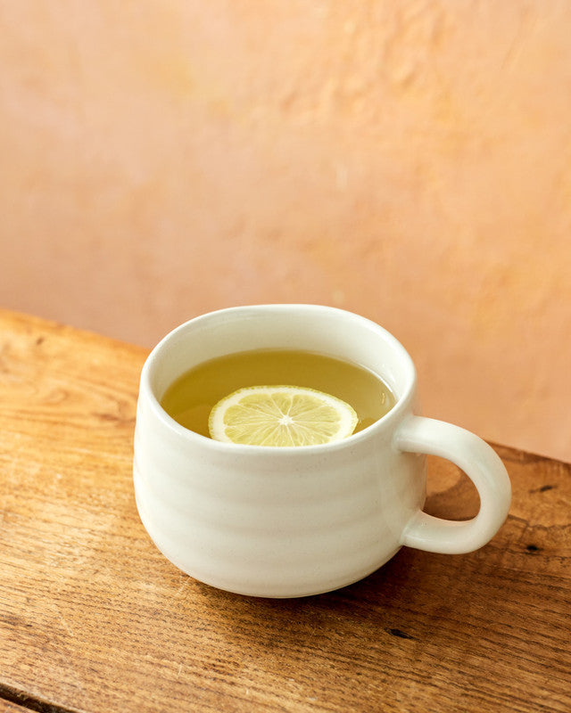 JAMIE OLVIER „Cosy Cuppa" puodelis, baltas