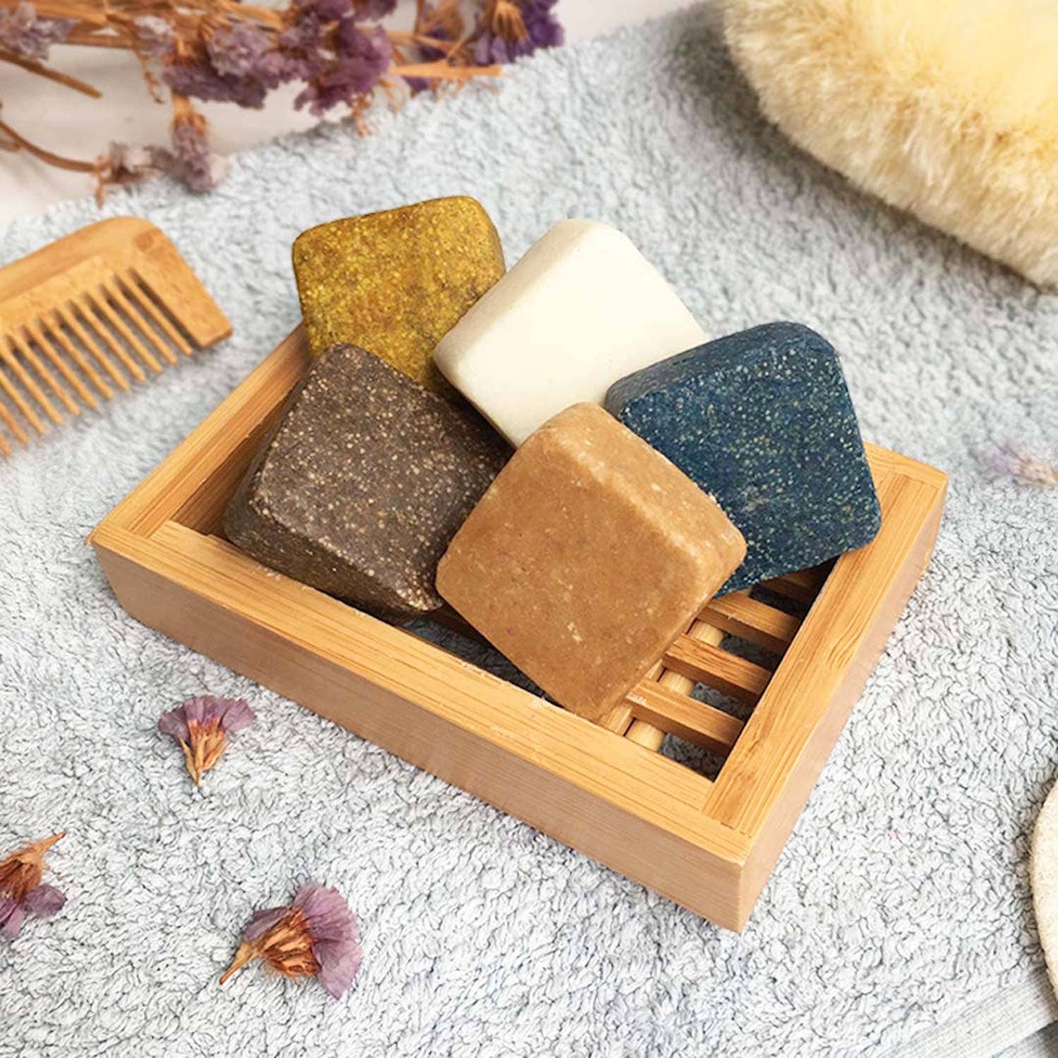Solid Shampoo Sensitive Scalp Travel Size - Mind The Trash – detalės vaizdas | Beata Nicholson