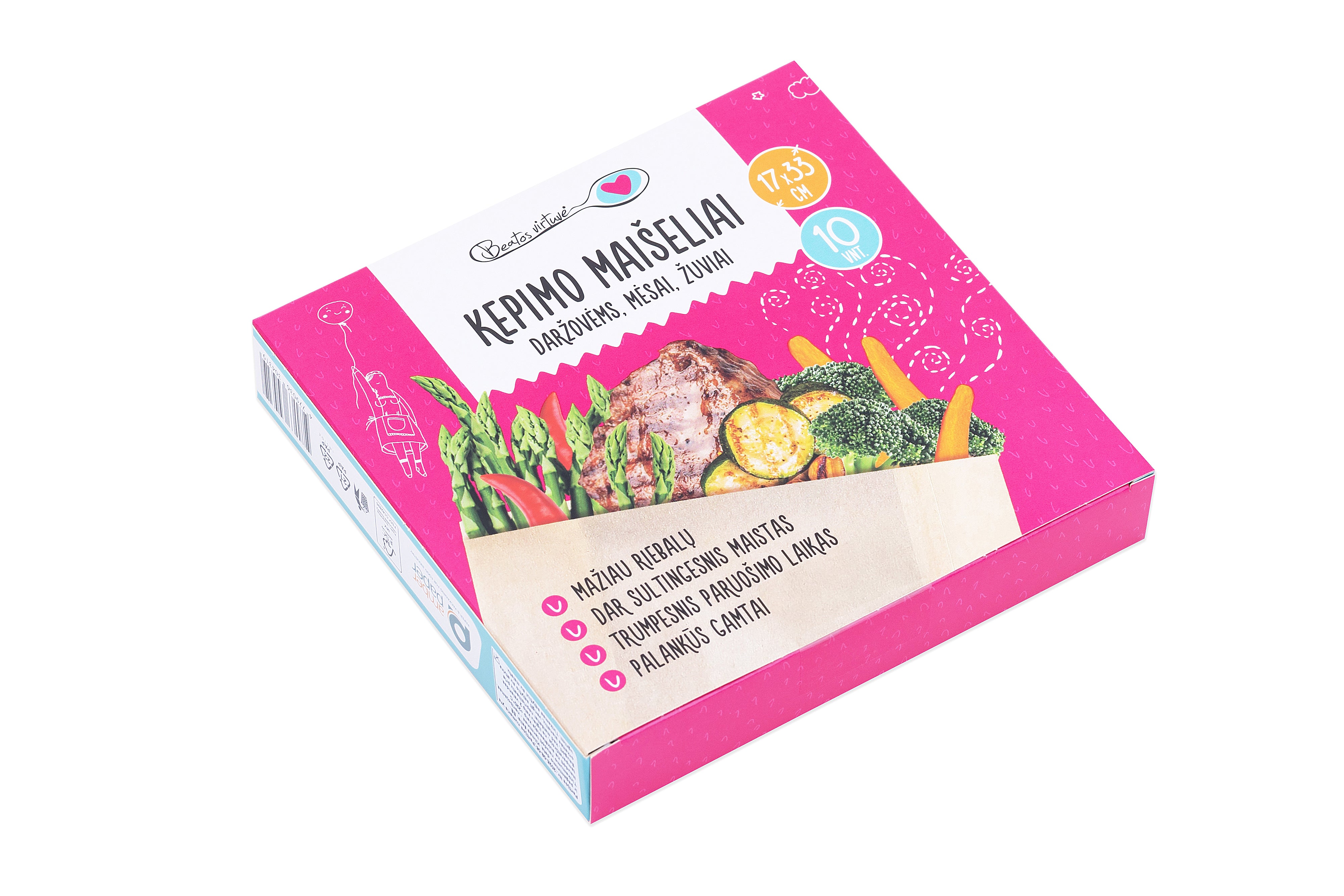 Beatos Virtuvė Kepimo Maišeliai (patiekalams)